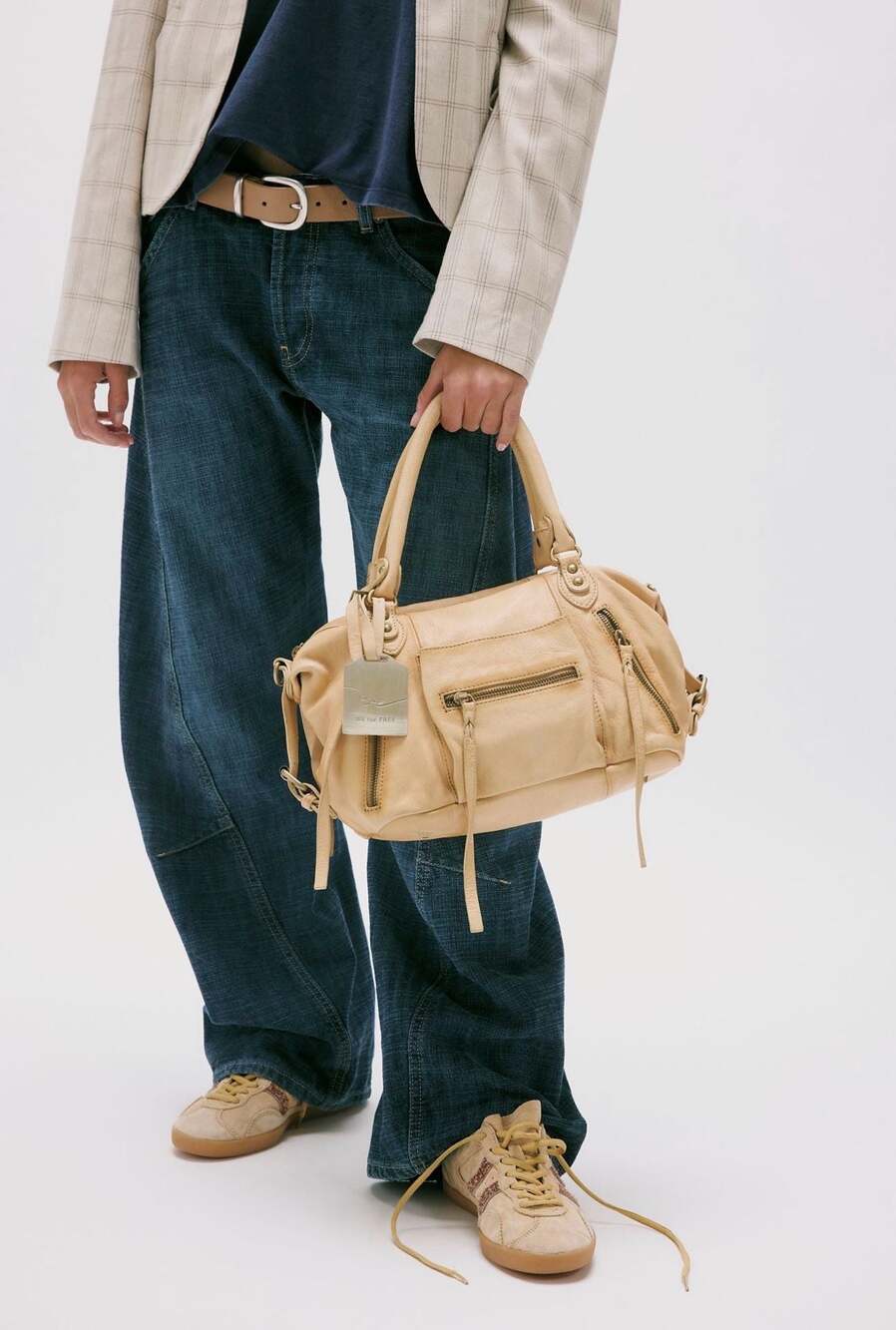 We The Free Baby Emerson Leather Tote Bag NWT - Picture 5 of 7